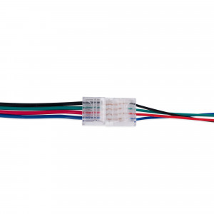 RGB Schnellverbinder, Kabel zu Kabel - 4 polig (4 Drähte) - LED Clip System, kein Löten