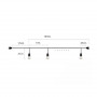 Lichterkette Outdoor 11,5 Meter + 10 x 1W LED Filament Lampen E27 - IP44 - Bernstein - Abmessungen