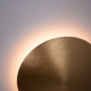 Runde LED-Wandleuchte „Eclipsis“ 12W - 3000K - CRI90 - KeGu Treiber - IP20 - Gold