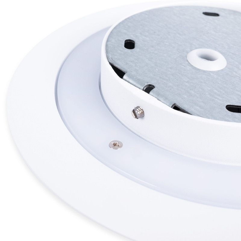 Runde LED-Wandleuchte „Eclipsis“ 12W - 3000K - CRI90 - KeGu Treiber - IP20 - Weiß, minimalistisch, modern, Deko