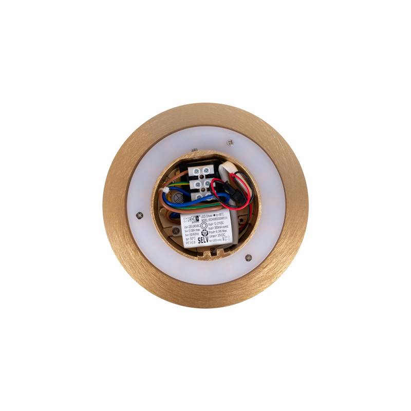 Kreisförmige Wandlampe 3000K CRI90 6W - KeGu Treiber - LED Wandleuchte - Gold - minimalistisch Kreisförmige Wandlampe 3000K CRI90 6W - KeGu Treiber - LED Wandleuchte - Gold - minimalistisch