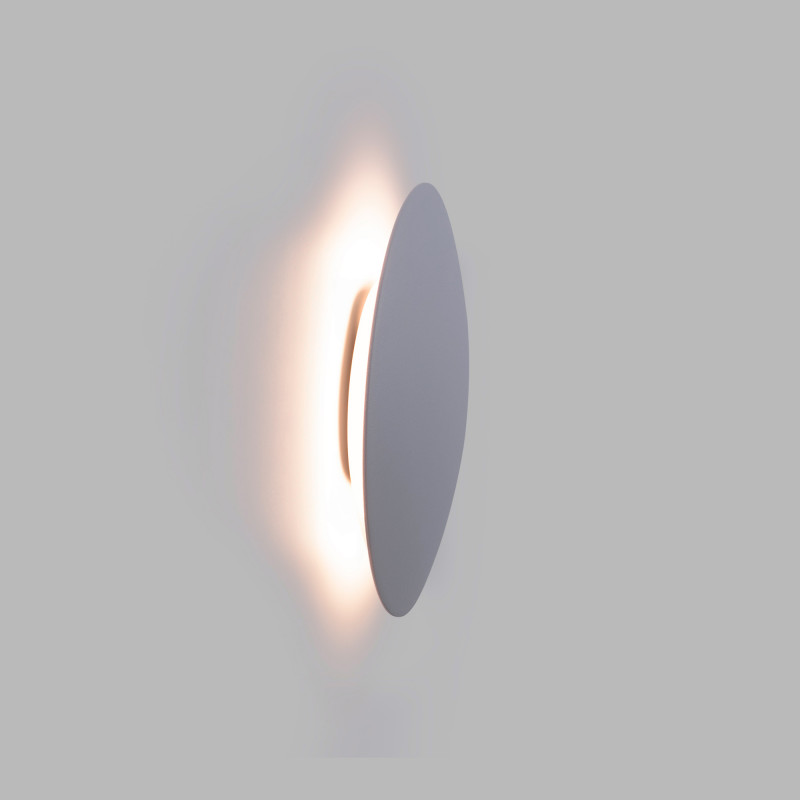 Runde LED-Wandleuchte „Eclipsis“  6W - 3000K - CRI90 - KeGu Treiber - IP20 - Weiß - rund, Kreis