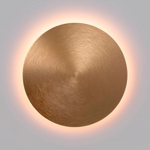 Runde LED-Wandleuchte „Eclipsis“ 18W - 3000K - CRI90 - KeGu Treiber - IP20 - Gold, minimalistisch, modern, Dekolampe