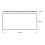 LED-Backlight-Panel Einbau 120x60cm - 6750 lm - Philips Treiber- 50W - UGR22 - IP40 - Abmessungen