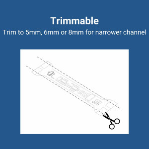 Näherungssensor zum Schalten & Dimmen von LED-Streifen 5-24V DC - trimmbar, trennbar, kürzen