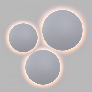 Runde LED-Wandleuchte „Eclipsis“ 12W - 3000K - CRI90 - KeGu Treiber - IP20 - schwarz, gold, weiß