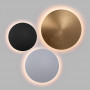 Runde LED-Wandleuchte „Eclipsis“ 18W - 3000K - CRI90 - KeGu Treiber - IP20 - Weiß, Gold, Schwarz - Deko, Eclipse