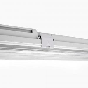 Feuchtraumleuchte für eine 60cm LED-Röhre - IP65 - Montagezubehör enthalten