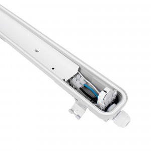 Feuchtraumleuchte für eine 150cm LED-Röhre - IP65 - LED Wannenleuchte, Spritzwasser, Feuchtigkeit