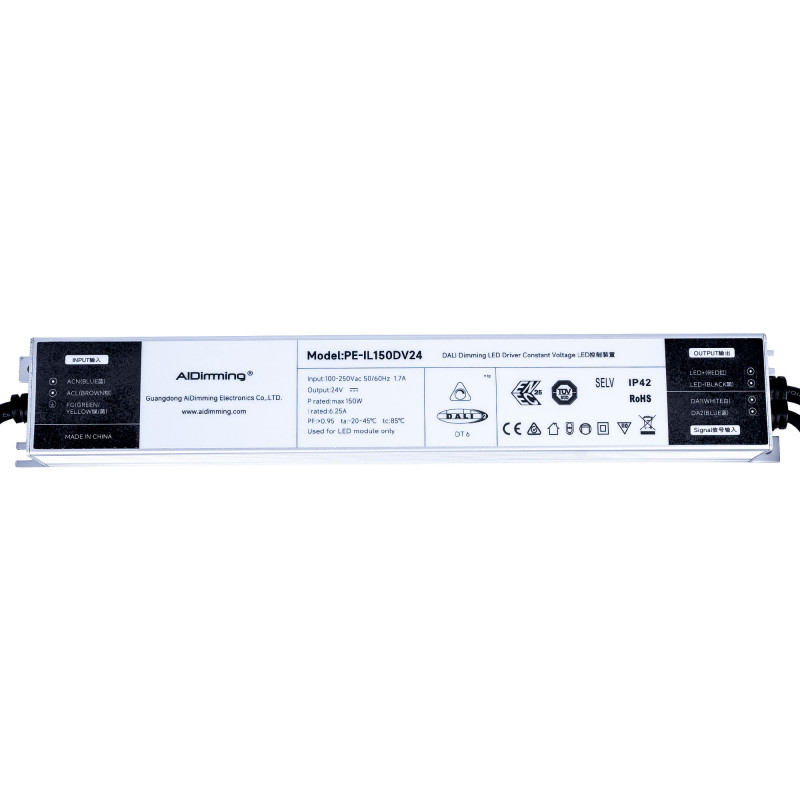 DALI DT6 dimmbares Netzteil - 24V DC - 6,25A - 150W - LED Streifen versorgen, dimmen