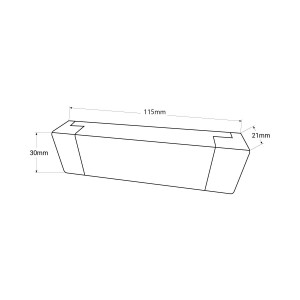 Dimmbarer TRIAC Treiber 12-24V DC - 300mA - 6W - Abmessungen