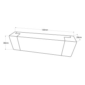 DALI Controller für 5-Draht Vorhangöffner - 5A - 500W - Abmessungen