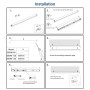 Hochleistungs LED CCT Balkenleuchte - 20W - 60cm - Langfeldleuchte - Installation