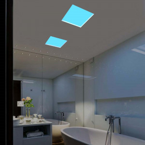 „Blue Skylight“ LED Himmel Panel - Tageslicht - 0-10V dimmbar - 155W - 60x60cm - Wohnraum, Büro, Wartezimmer