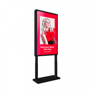 LCD Werbedisplay Infostele UHD 4K 55" - IP20 - Digital Signage Infosäule