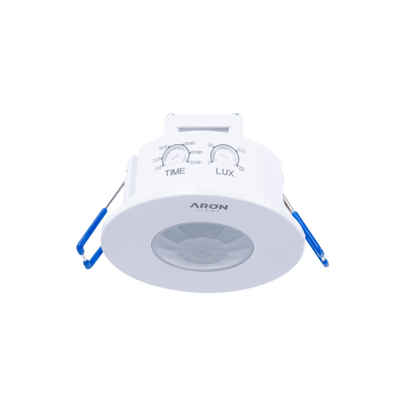 Einbau PIR Bewegungssensor 360° - IP20 - 8 m Reichweite, LUX, Timer