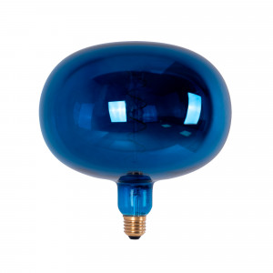 Dekorative LED Glühbirne DECOR BLAU - E27 R220 - Dimmbar - 4W - 1800K - Glühfadenlampe