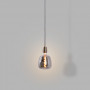 LED Rauchglas Lampe - E27 D140 - Dimmbar - 4W - 1800K - Retro Lampe, Glühfaden, Vintage, schwarz
