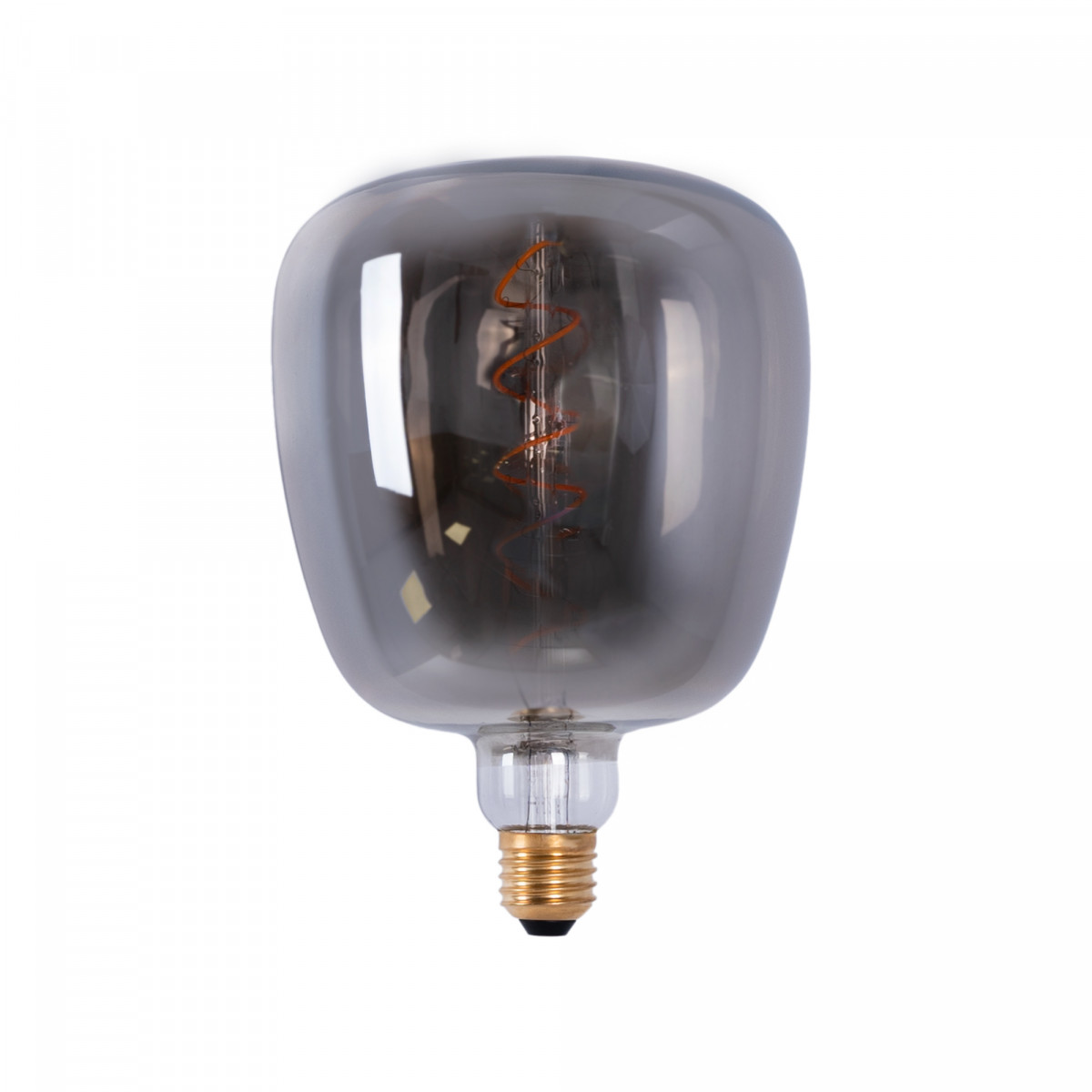 LED Rauchglas Lampe - E27 D140 - Dimmbar - 4W - 1800K - Retro Lampe, Filament