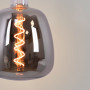 LED Rauchglas Lampe - E27 D140 - Dimmbar - 4W - 1800K - Retro Lampe, Glühfaden, Vintage