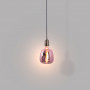 Dekorative LED Lampe, kupferfarben - E27 D140 - dimmbar - 4W - 1800K - Dekolampe LED Filament Rosa