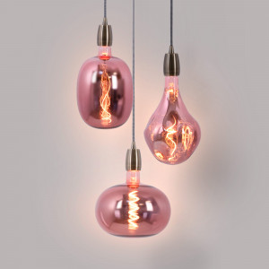 Dekorative LED Lampe, kupferfarben - E27 T170 - Dimmbar - 4W - 1500K - LED Glühbirne