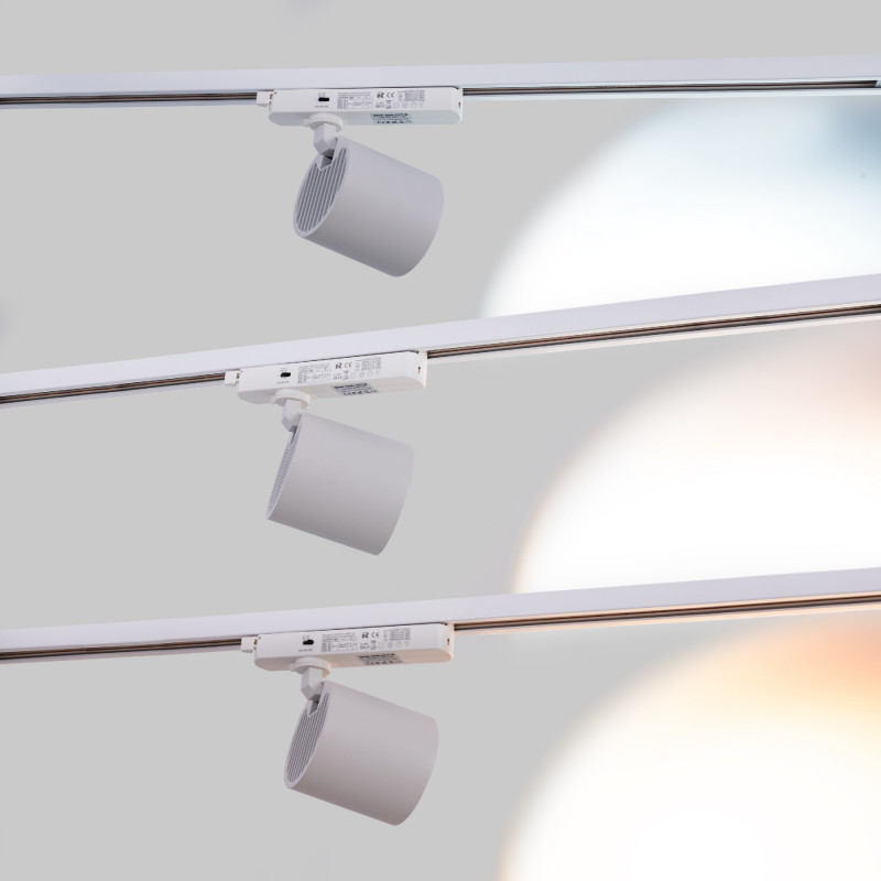 1 Phasen LED Schienenstrahler CCT - 40W - CRI 90 - Treiber KGP - Weiß - alle Farbtemperaturen