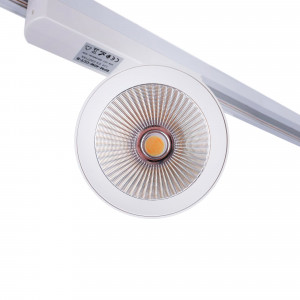 1 Phasen LED Schienenstrahler CCT - 40W - CRI 90 - Treiber KGP - Weiß - COB LED Strahler