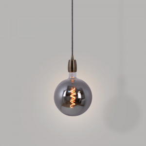 Dekorative LED Rauchglas Lampe „Smoky“ E27 G200 - Dimmbar - 4W - 1800K - LED Retro Vintage Stil