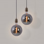 Dekorative LED Rauchglas Lampe „Smoky“ E27 G200 - Dimmbar - 4W - 1800K - LED Glühfadenlampe, Vintage