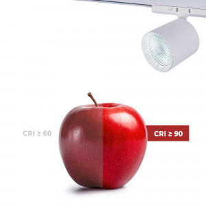 3 Phasen LED Schienenstrahler CCT 40W - CRI90 - KGP Treiber - Weiß - naturgetreue Farbwiedergabe