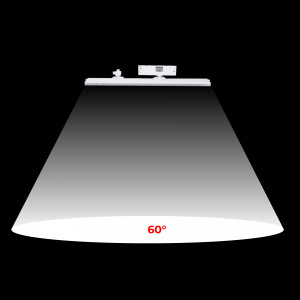 Schwenkbare LED Leuchte für 3 Phasen Schienensystem 20W - CCT - CRI90 - KGP Treiber - Weiß - 60° Öffnungswinkel
