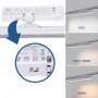 Schwenkbare LED Leuchte für 3 Phasen Schienensystem 20W - CCT - CRI90 - KGP Treiber - Weiß - CCT Schalter