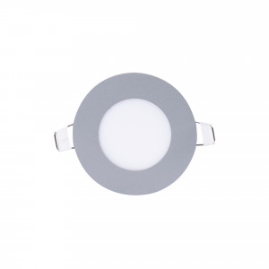 LED Einbaustrahler flach, grau 3W - Einbauöffnung Ø 70mm - led deckenspot