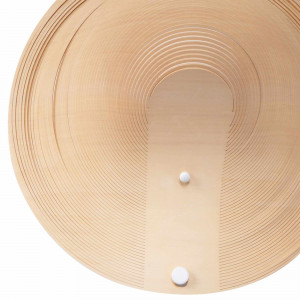 Wandleuchte aus Holz RONDA - 16W - ø 40cm - minimalistisch, modern, Skandi
