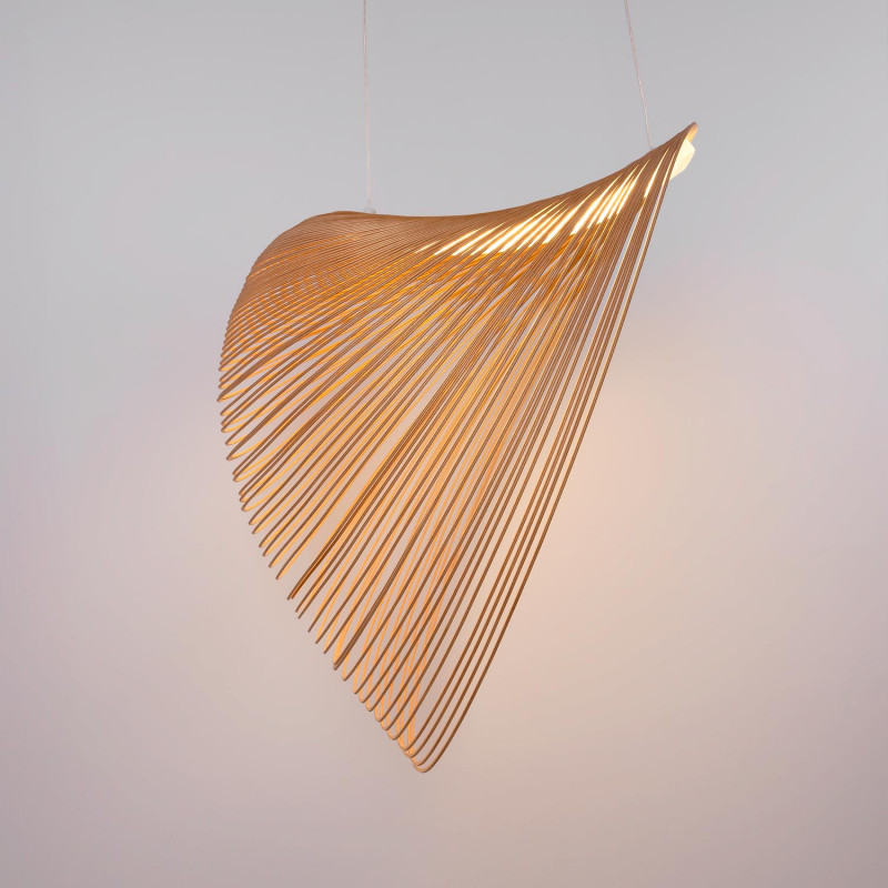 Hängelampe aus Holz BOGAM 80 - 32W - ø 80cm - schwebend, Holzleuchte, Design, modern