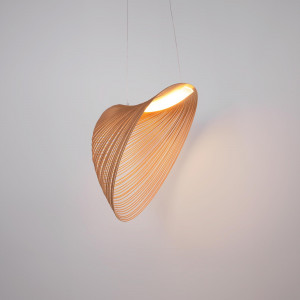 Hängelampe aus Holz BOGAM 60 - 24W - ø 60cm - LED Hängeleuchte, minimalistisch, Skulptur