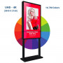 LCD Werbedisplay Infostele UHD 4K 55" - IP20 - Digital Signage Infosäule