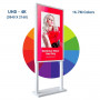 LCD Werbedisplay Infostele UHD 4K 55" - IP20 - Umsatz steigern mit Digital Signage