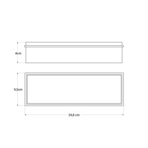 Einbaugehäuse für Notleuchte - IP20 - Notlampe, Notlicht, Notbeleuchtung - Abmessungen