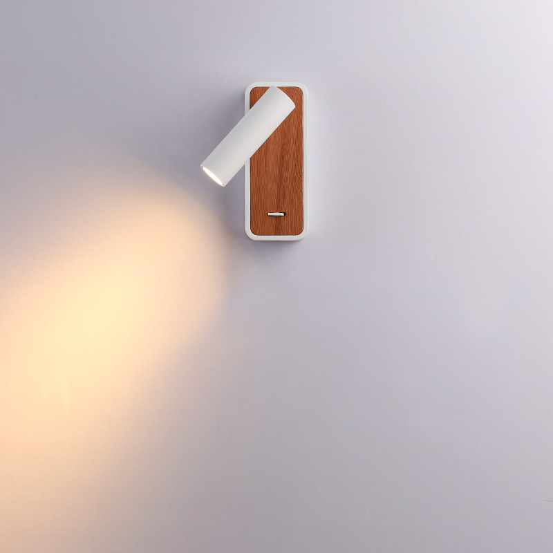 Pack x 2 - Lesewandleuchte IRENE - 3W - CREE Chip - Weiß - Bettbeleuchtung, Leselicht, Komfort, Ruheraum Pack x 2 - Lesewandleuchte IRENE - 3W - CREE Chip - Weiß - Bettbeleuchtung, Leselicht, Komfort, Ruheraum