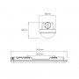 Pack x 40 - Verknüpfbare Feuchtraumleuchte 9W - 60cm - IP65 - 4000K - Installation - Abmessungen