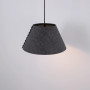 Akustikleuchte Hängelampe GANDAL 50 - ø 50cm - E27 Hängeleuchte, akustische Lampe Grau & Beige