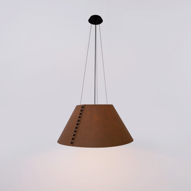 Akustikleuchte Hängelampe GANDAL 70 - ø 70cm - Baldachin, Akustiklampe, schallabsorbierend, Drahtseil