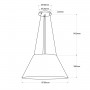Akustikleuchte Hängelampe GANDAL 70 - ø 70cm - Abmessungen