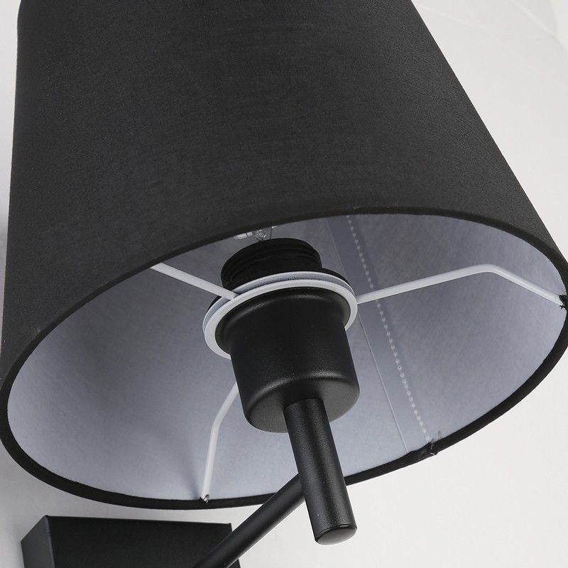 Pack x 2 - Wandleuchte + LED Leselampe NOAH - 3,4W - Schwarz - Bettlampe, Bettleuchte, Kopfende Pack x 2 - Wandleuchte + LED Leselampe NOAH - 3,4W - Schwarz - Bettlampe, Bettleuchte, Kopfende