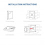 RF Wandschalter Dimmer - Einfarbig + CCT - Magnethalter - MiLight - Weiß - Wandmontage, Wandhalterung, magnetisch abnehmbar