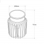 15W LED Modul für MR16/GU10 Downlight Einbauring - TRIAC dimmbar 45° CRI90 - Deckenspot Abmessungen