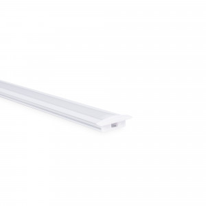 Alu Einbau Profil - Komplettset - 24,5 x 7mm - ≤12mm LED Streifen - 2 Meter - Unterkonstruktion, Decke, Wand