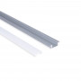 Alu Einbau Profil - Komplettset - 24,5 x 7mm - ≤12mm LED Streifen - 2 Meter - LED Strip Installation, Unterbau